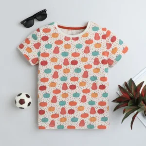 kids roung neck black t shirt